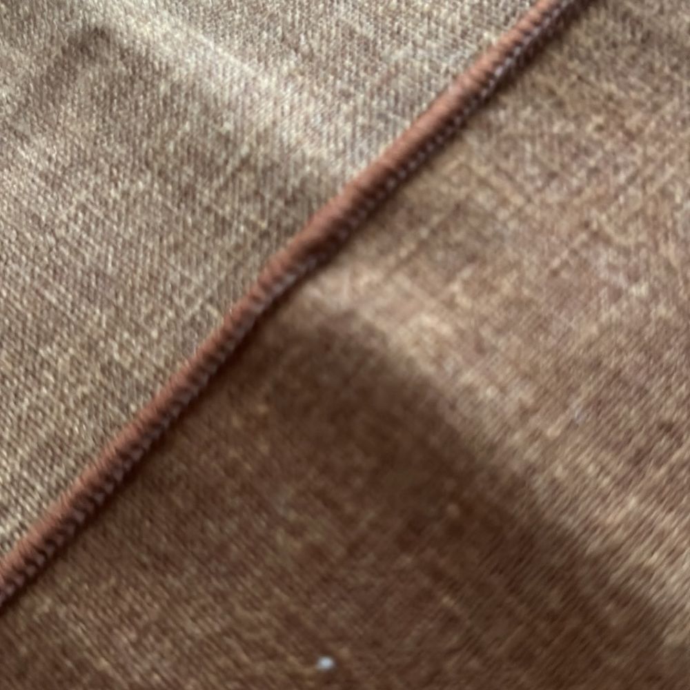 Reversible Quilted Runner & Custom Embroidered Square Brown Napkins - Picture 11 of 16